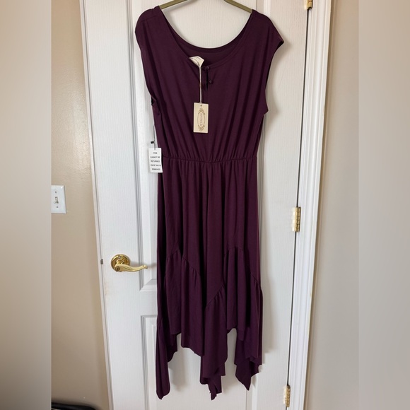 Joyfolie Large Women’s Pilar Dress in Deep Plum New with Tags - Picture 5 of 5
